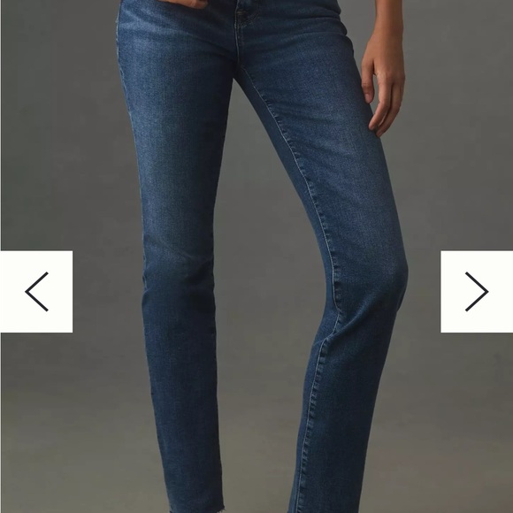 Good American Jean.  Good Waist Crop, skinny high rise jean with flat tummy tech - Picture 2 of 9